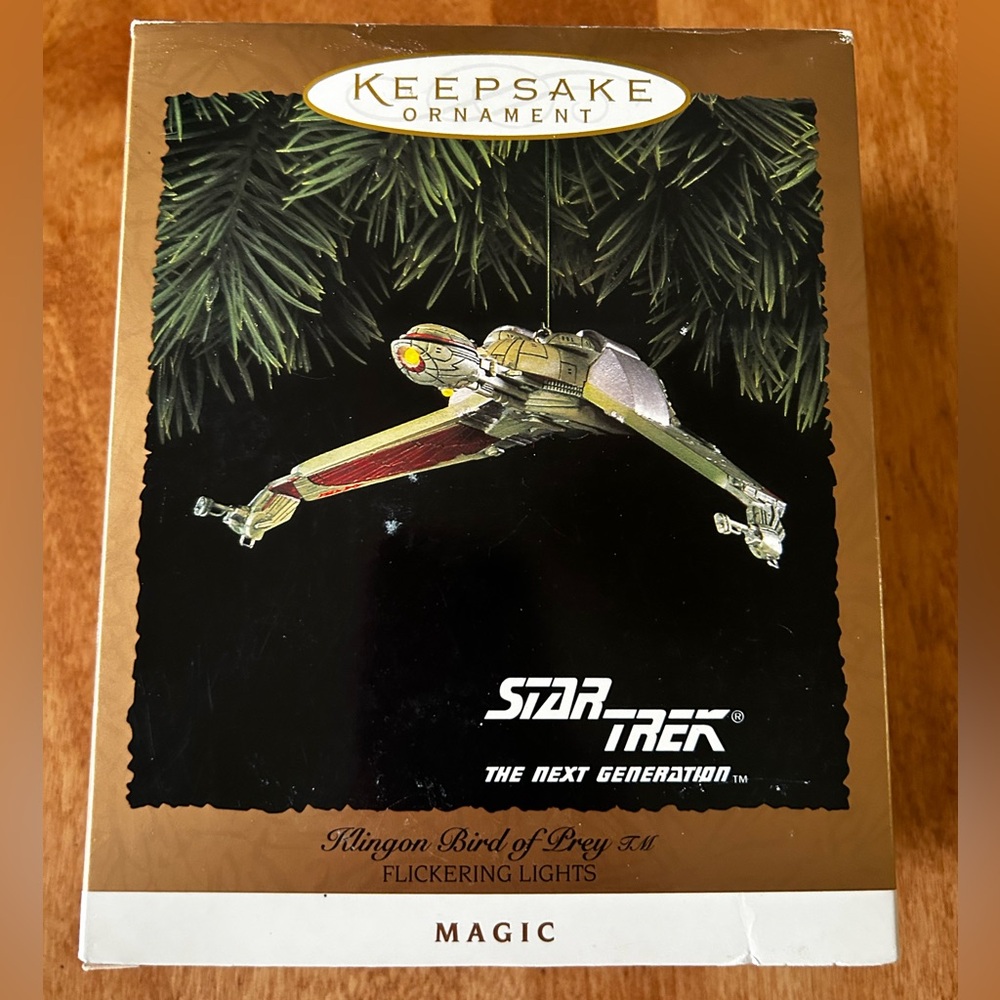 Hallmark StarTrek Next Generation Klingon Bird Of Prey 1994 BNWT